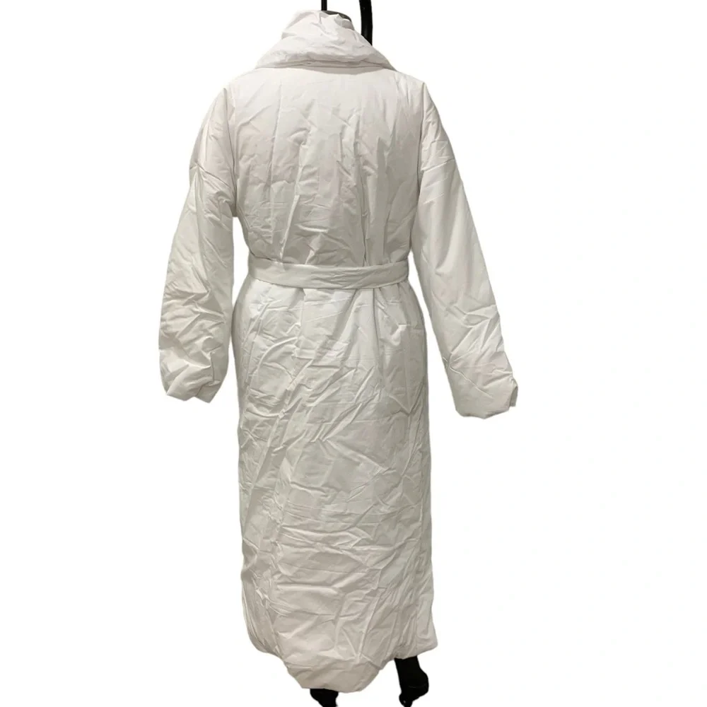 Skims Cotton Duvet Robe in Marble White by Kim Kardashian Women’s Size Large